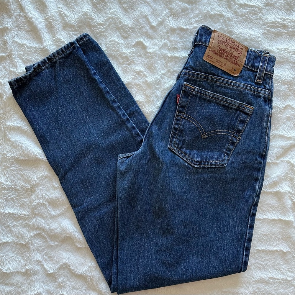 Levi’s Size 7 Junior Vintage 550 Jeans 27x29 100% Cotton Made in USA
